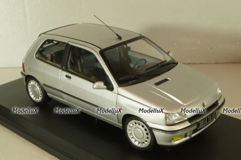 Renault Clio 16S 1992, grey met, 185256, Norev 1:18
