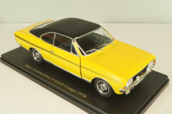 Opel Commodore A GS/E Coupe 1970, yellow/black, G1648004, Hachette 1:24