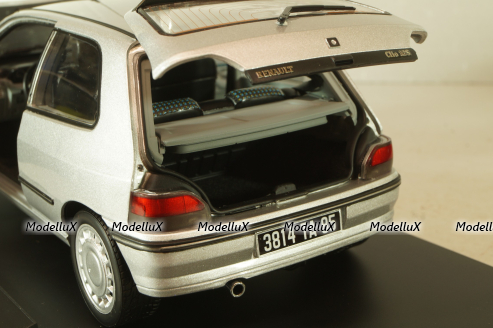 Renault Clio 16S 1992, grey met, 185256, Norev 1:18