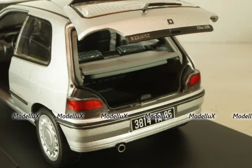 Renault Clio 16S 1992, grey met, 185256, Norev 1:18