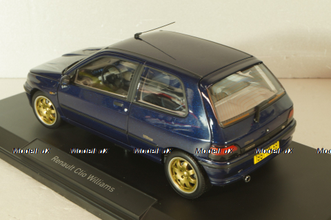 Renault Clio Williams 1993, blue, 185230, Norev 1:18
