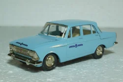 Москвич-412, Такси, голубая, Тантал/Радон 1:43
