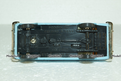 Москвич-412, Такси, голубая, Тантал/Радон 1:43