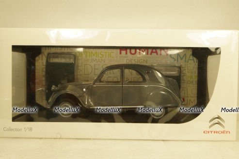 Citroen 2CV AZL Malle Bombee 1957, grey, Norev 1:18