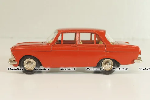 Москвич-408, красный, март 1992г., Тантал/Радон 1:43  №1