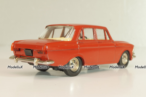 Москвич-408, красный, март 1992г., Тантал/Радон 1:43  №1