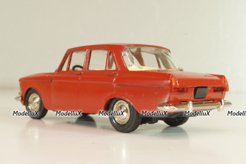 Москвич-408, красный, март 1992г., Тантал/Радон 1:43  №1