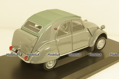 Citroen 2CV AZL Malle Bombee 1957, grey, Norev 1:18