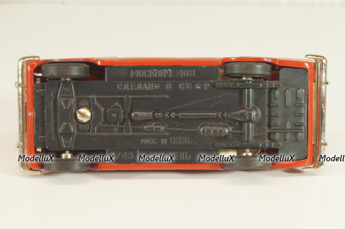 Москвич-408, красный, март 1992г., Тантал/Радон 1:43  №1