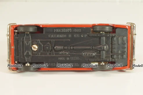 Москвич-408, красный, март 1992г., Тантал/Радон 1:43  №1