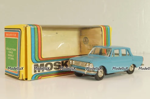 Москвич-408, серо-голубой, февраль 1994г,, Тантал/Радон 1:43
