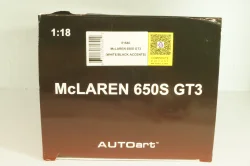 McLaren 650S GT3 2017 white/black, 81640, AutoArt 1:18