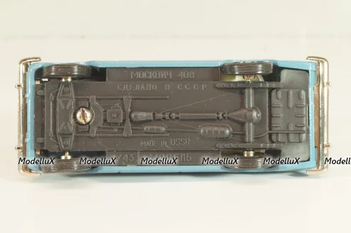 Москвич-408, серо-голубой, февраль 1994г,, Тантал/Радон 1:43