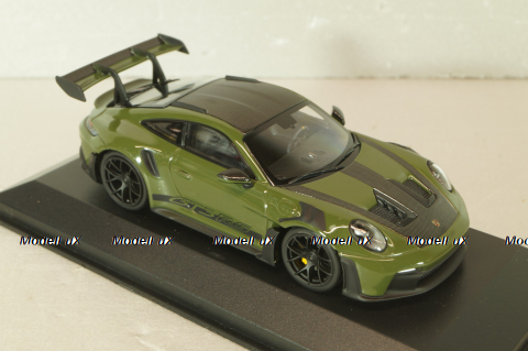 Porsche 911 (992) GT3 RS 2024, olive, with black wheells, 410062110, Minichamps 1:43  