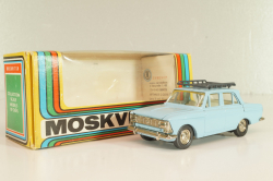 Москвич-408 с багажником, голубой,  Август 1989г., Тантал/Радон 1:43