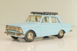 Москвич-408 с багажником, голубой,  Август 1989г., Тантал/Радон 1:43