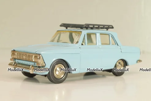 Москвич-408 с багажником, голубой,  Август 1989г., Тантал/Радон 1:43