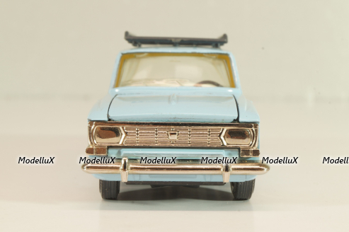 Москвич-408 с багажником, голубой,  Август 1989г., Тантал/Радон 1:43