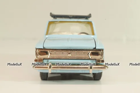 Москвич-408 с багажником, голубой,  Август 1989г., Тантал/Радон 1:43