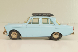 Москвич-408 с багажником, голубой,  Август 1989г., Тантал/Радон 1:43