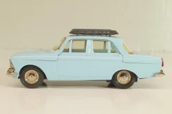 Москвич-408 с багажником, голубой,  Август 1989г., Тантал/Радон 1:43