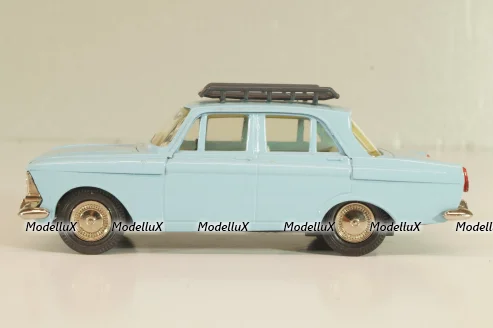 Москвич-408 с багажником, голубой,  Август 1989г., Тантал/Радон 1:43