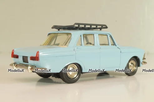 Москвич-408 с багажником, голубой,  Август 1989г., Тантал/Радон 1:43