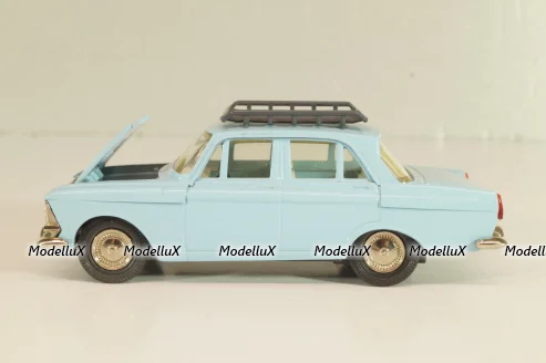 Москвич-408 с багажником, голубой,  Август 1989г., Тантал/Радон 1:43