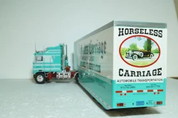 Kenworth K100 Aerodyne with semi trailer "Car Transport" 1976, green/white, American Trucks, France # 2, Altaya 1:43