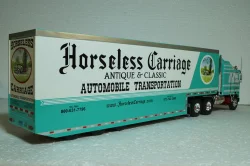 Kenworth K100 Aerodyne with semi trailer "Car Transport" 1976, green/white, American Trucks, France # 2, Altaya 1:43