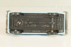 Москвич-408 с багажником, голубой,  Август 1989г., Тантал/Радон 1:43