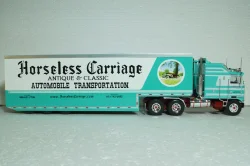 Kenworth K100 Aerodyne with semi trailer "Car Transport" 1976, green/white, American Trucks, France # 2, Altaya 1:43
