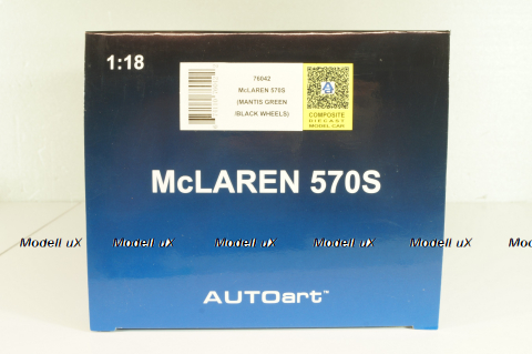 McLaren 570S Coupe 2016 lightgreen, 76042, AutoArt 1:18