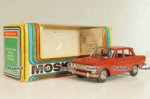 Москвич-408, красный,  Август 1989г., Тантал/Радон 1:43  №3