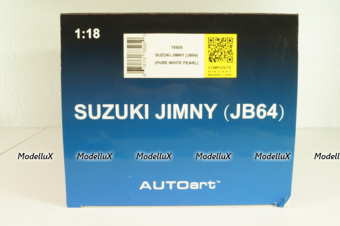 Suzuki Jimny JB64 2018 white, 78505, AutoArt 1:18