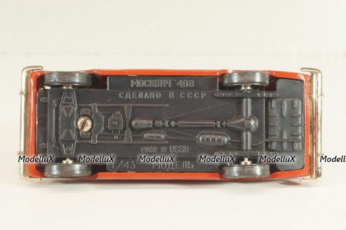 Москвич-408, красный,  Август 1989г., Тантал/Радон 1:43  №3