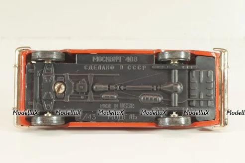 Москвич-408, красный,  Август 1989г., Тантал/Радон 1:43  №3