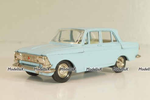 Москвич-408 А1, голубой, Тантал/Радон 1:43