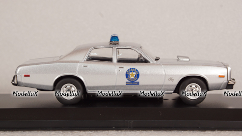 Plymouth Fury Smokey & Bandit 1975 silver, 86581, Greenlight 1:43