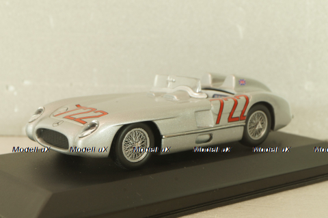 Mercedes-Benz 300 SLR #722 Mille Miglia 1955, S.Moss/D.Jenkinson, silver, 432553100, Minichamps 1:43