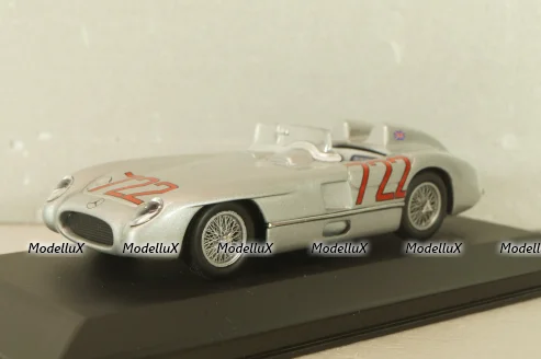 Mercedes-Benz 300 SLR #722 Mille Miglia 1955, S.Moss/D.Jenkinson, silver, 432553100, Minichamps 1:43