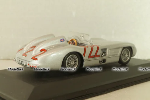 Mercedes-Benz 300 SLR #722 Mille Miglia 1955, S.Moss/D.Jenkinson, silver, 432553100, Minichamps 1:43