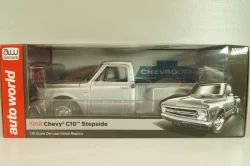 Chevrolet C10 Stepside (pickup) 1968, silver, AW324, Autoworld 1:18