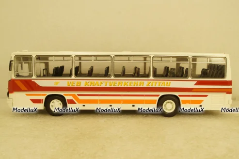 Икарус-256, VEB Kraftverkehr Zittau, bus, white/red/orange, PCL47125, Premium Classixxs 1:43