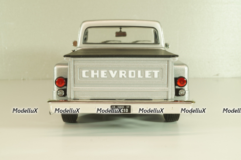 Chevrolet C10 Stepside (pickup) 1968, silver, AW324, Autoworld 1:18