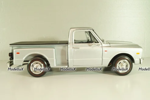 Chevrolet C10 Stepside (pickup) 1968, silver, AW324, Autoworld 1:18