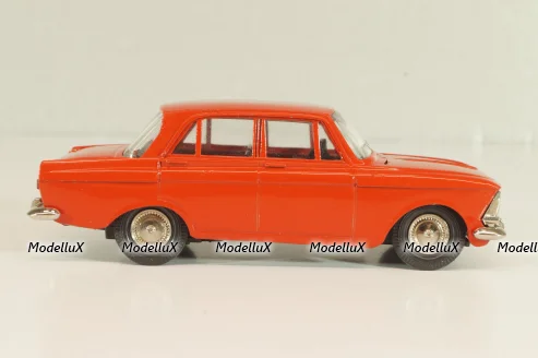 Москвич-408 А1, красный, капот 2 зажима, Тантал/Радон 1:43