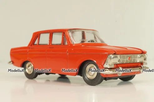 Москвич-408 А1, красный, капот 2 зажима, Тантал/Радон 1:43