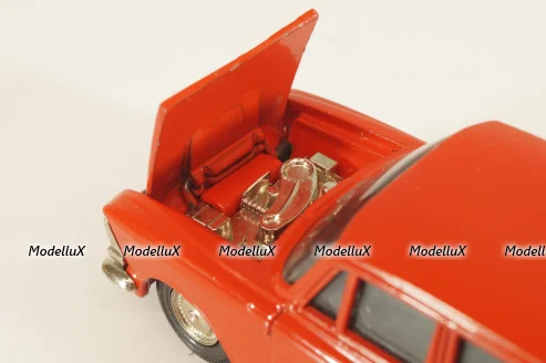 Москвич-408 А1, красный, капот 2 зажима, Тантал/Радон 1:43