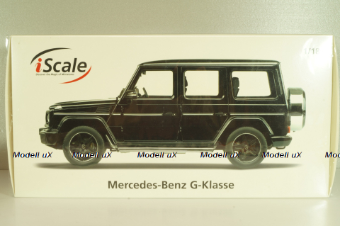 Mercedes-Benz G500 (W463) 2015 G-Class, black, 180042, iScale 1:18